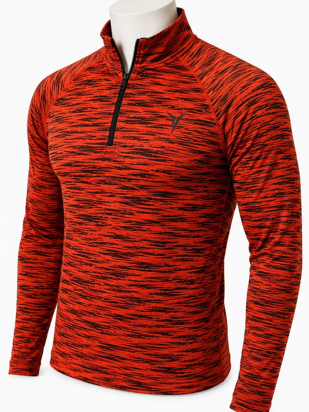 Men's Old Navy Active Go-Dry High Vis Digital Tiger Stripe Quarter Zip XXL